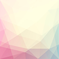 Wall Mural - abstract triangle art in pastel colors - eps10