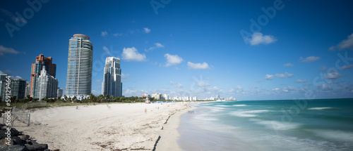Plakat na papierze fotorealistycznym Plaża Miami
