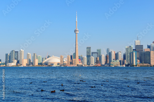 Plakat na papierze fotorealistycznym Panoramę Toronto w dzień