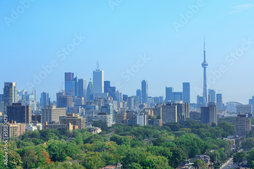 Plakat na papierze fotorealistycznym Panoramę miasta toronto