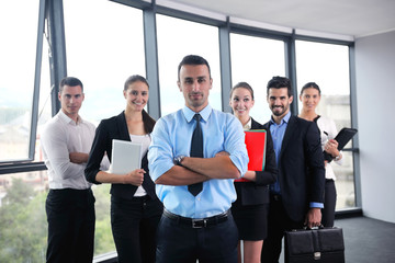 Wall Mural - business people group in a meeting at office