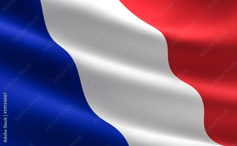 French flag - obrazy, fototapety, plakaty 