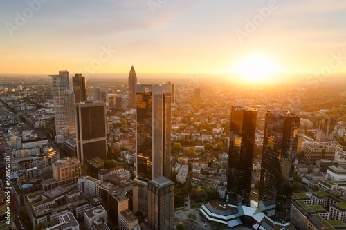 Naklejka na meble Frankfurt skyline