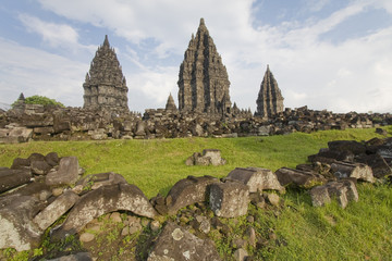 Canvas Print - Światynia Prambanan na Jawie