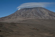 Looking over The Saddle on Kilimanjaro towards Kibo huts