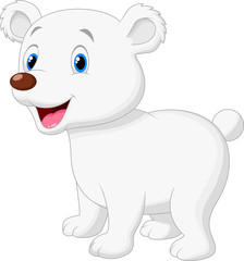 Wall Mural - Cute polar bear cartoon