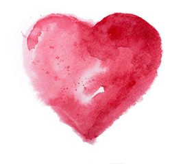 Wall Mural - watercolor heart. concept - love, relationship, art, painting
