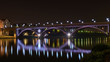 Bridge in Maribor, long exposure by night