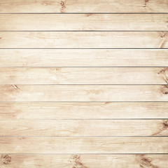 Wall Mural - Old brown wooden planks texture.