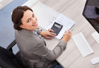 Happy Female Accountant