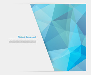 Wall Mural - vector abstract background. polygon blue and card geometric