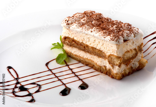 Board z aluminiowym obramowaniem Ciasto tiramisu