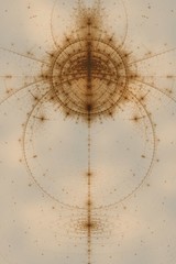 abstract old alchemic symbols theme