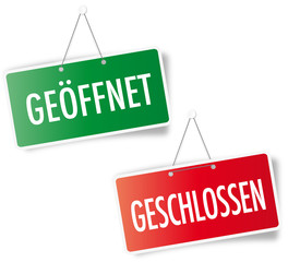 Canvas Print - Geöffnet / Geschlossen