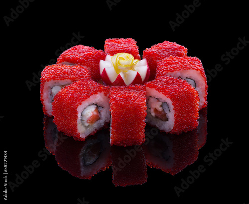 Board z aluminiowym obramowaniem Zestaw sushi