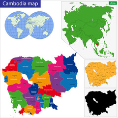 Cambodia map