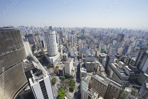 Board z aluminiowym obramowaniem Sao paulo brazylia skyline zabytki architektury