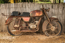 The Old, Rusty Motorcycle