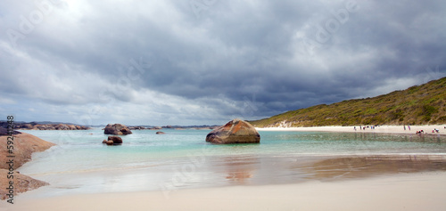 Obraz na płótnie canvas czteroczęściowy "tetraptyk" Basen greens w park narodowy william bay, australia zachodnia