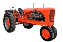 Restored Tractor Isolated With A White Background