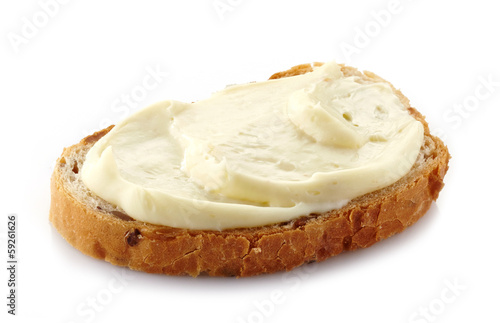bread with cream cheese Canvas