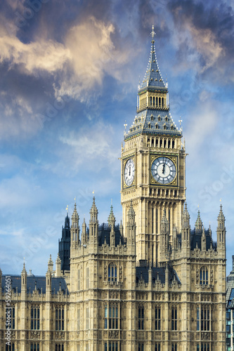 Obraz w ramie Beautiful view of Big Ben in London