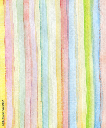 Naklejka dekoracyjna Abstract strips watercolor painted background