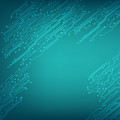 Poster - EPS10 vector circuit board background texture