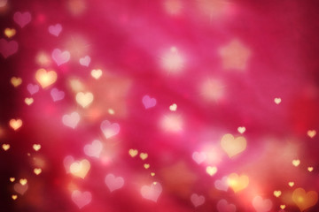 Wall Mural - small hearts background