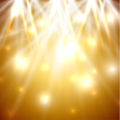 Wall Mural - golden ligths abstract background - eps10