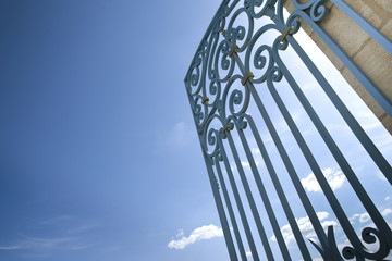 Portail, entrée, fer forgé, parc, winery, château, palais 