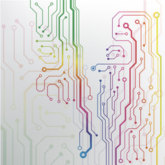 Poster - EPS10 vector circuit board background texture