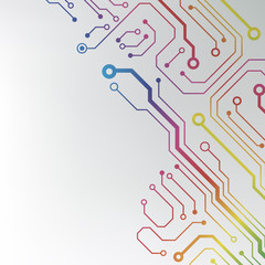 Poster - technology hi-tech circuit board texture