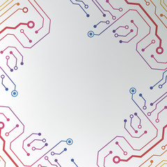 Poster - EPS10 vector circuit board background texture