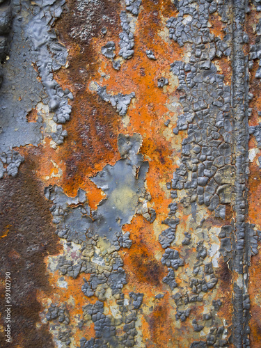 Tapeta ścienna Zardzewiały metalowy panel