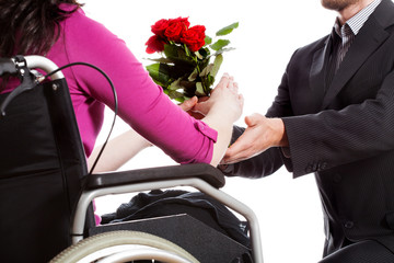 Wall Mural - Proposing to disabled