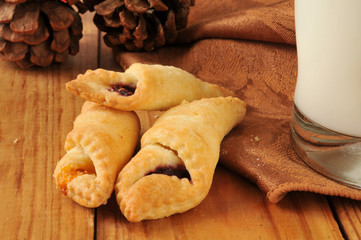 Canvas Print - Fruit filled pastry wraps