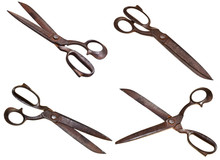 Set Of Old Tailor Scissors