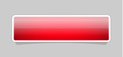 The red glossy button