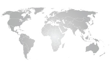  World Map Vector grey gradient