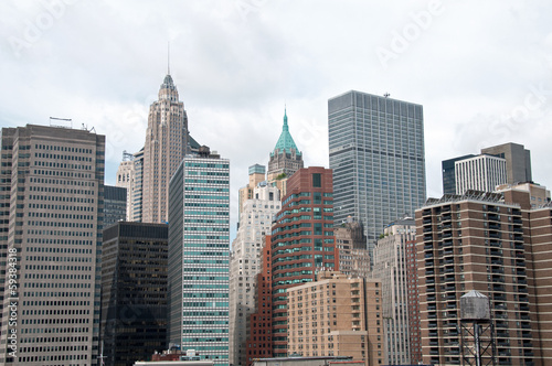 Board z aluminiowym obramowaniem Panoramę Manhattanu