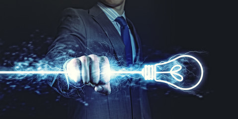 Wall Mural - power in hands