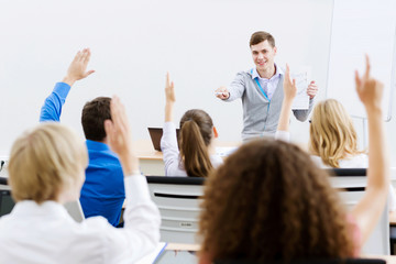 Wall Mural - Teacher at lesson