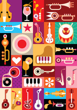 Vintage Music Patchwork Art Free Stock Photo - Public Domain Pictures