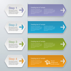 Wall Mural - Infographics Web Banner & Label Design