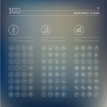 Set Of Info, Business And Finance Icons
