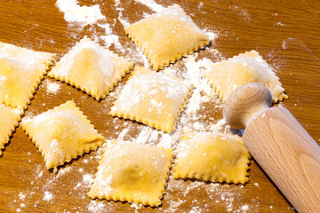 Wall Mural - Handmade Agnolotti, Typical Piedmont Pasta