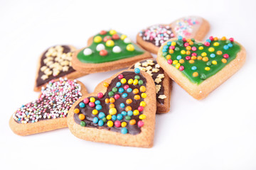 Sticker - heart shape cookies