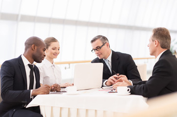 Wall Mural - Business meeting.