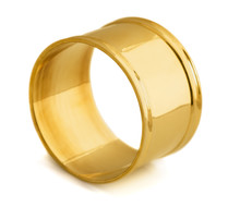 Empty Golden Napkin Ring